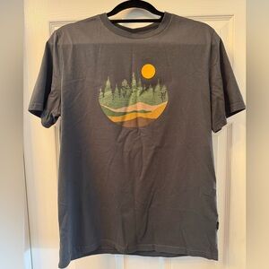 Tentree Men's Charcoal Love Flourishes  Nature Graphic Tee